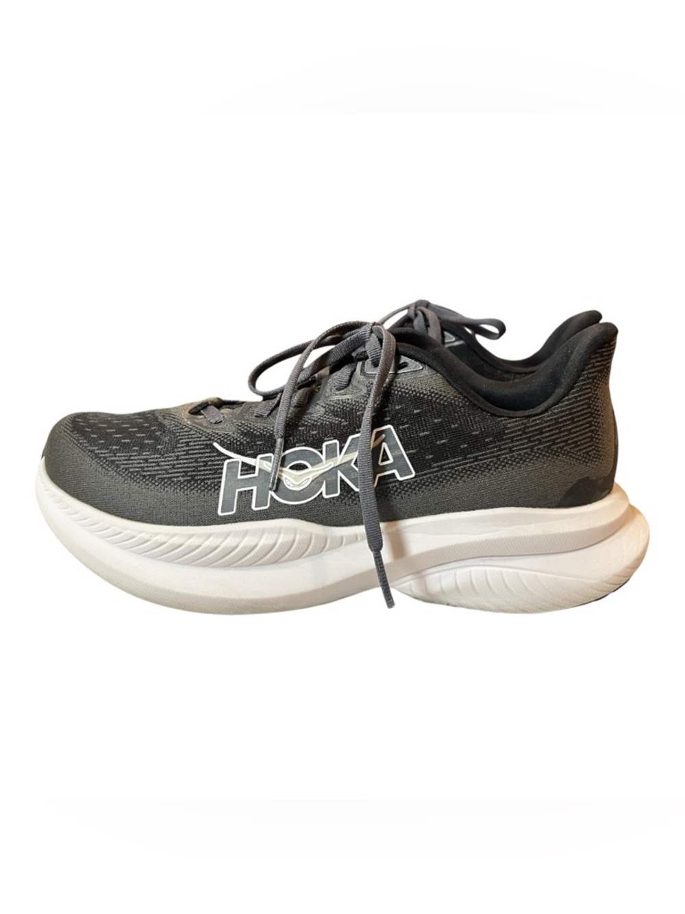 Hoka One One Mach 6 Running Shoes Black White Women’s 8.5 EU 40 2/3 - Picture 3 of 10